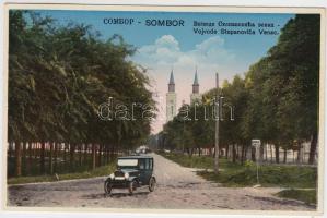 Zombor Duke Stepanovic alley, automobile, Vissza So. Stpl (gluemark)