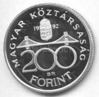 1992. 200Ft Ag "MNB" T:PP laminált