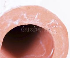 Mázas kerámia női figura, hibátlan, jelzett, m:26