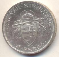 1938. 5P Ag "Szent István" T:2