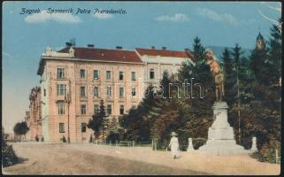 Zagreb Peter Preradovic statue (EB)