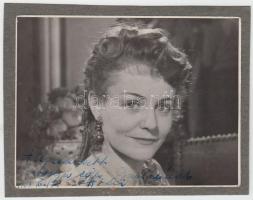 Temessy Hédi színésznő dedikált fotója
