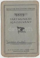 1948 Kádár János aláírása pártigazolványon