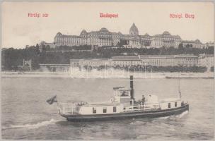 Budapest a Szilágyi térre tartó gőzössel