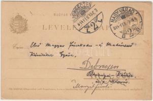 1914 dr. Lányi József püspök saját kézzel írt levelezőlapja