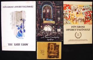 Operett színház 4 db ismertető füzete