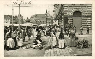 Zagreb Jelacic square, Bakac street, market place