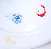 Hollóházi madárkás váza, jelzett, kézzel festett, hibátlan, m:21 cm / Hollohaza porcelain vase, hand...