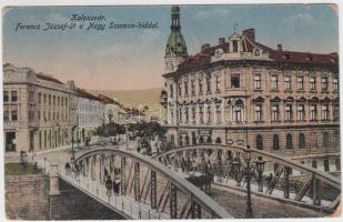 Kolozsvár, Franz Joseph street, Szamos bridge (EK)