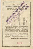 1928. "Az 50. Jubileumi Magyar Kir. Állami Sorsjáték" 1/2 "B" sorsjegy 30.000P n...