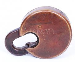 Champion 6 lever régi réz lakat, kulcs nélkül / 
Vitnage brass lock