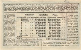 1926. "Sorsjegy a Hadviseltek Üdülő Otthona javára" 10.000K értékben T:II