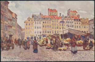 Warsaw Old Town square s: Cieslewski