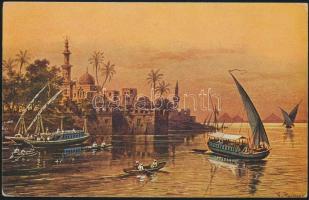 Cairo at night, mosque s: F. Perlber (Rb)