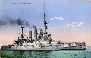 S. M. S. Deutschland C Schiffpoststempel (EM)