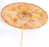 Fanyelű festett mintájú napernyő / summer fan 64 cm