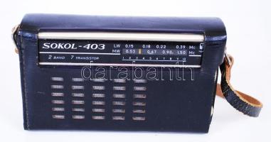 Sokol 403 működőképes rádió eredeti dobozában