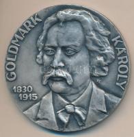 Képíró Zoltán (1944-1981) 1975. "MÉE Keszthely - Goldmark Károly 1830-1915 / Keszthely Város Nagyjai Sorozat I." ezüstpatinázott Br emlékérem (60mm) T:1 Csak 100db! R!