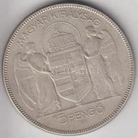 1930. 5P Ag "Horthy-jobbra" T:3
