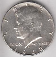 Amerikai Egyesült Államok 1968D. 1/2$ Ag "Kennedy" T:2-
USA 1968D. 1/2 Dollar Ag "Ken...