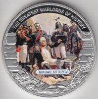 Libéria 2011. 5$ ezüstözött Cu "Nagy Hadvezérek / Mihail Kutuzov" T:PP Csak 2000db!
Liberi...