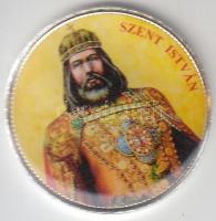 DN "Nagy Magyarok" multicolor emlékérme sorozat 50Ft ezüstözött CuNi "Szent István&qu...