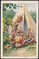 Hungarian scouts, lunch (EK)