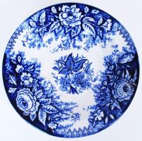 Aug. Nowotny Altrohlau fajansz mélytányér, hibátlan, d:23 cm