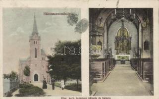 Budapest XVI. Rákosszentmihály, katolikus templom és belseje