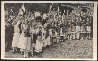 Ipolyság entry of the Hungarian troops (gluemark)