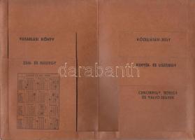 1943. "Bőrerős Háztartási Jegyóvó-tárca" éves naptárral T:II-