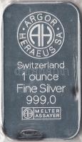 Svájc 1991. "700 éves a Svájci Államszövetség" Ag befektetési nemesfémtömb (1oz./0.999) T:...