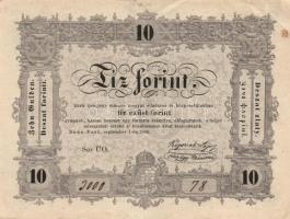 1848. 10Ft "Kossuth bankó" T:II-