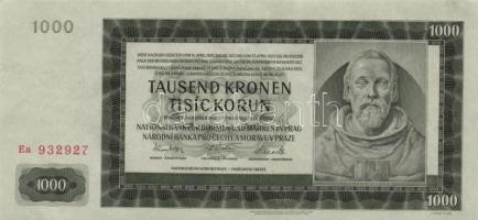 Német 3. Birodalom/Cseh-Morva Protektorátus 1942. 500K + 1000K T:I-
German Third Reich/Protectorate ...