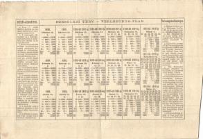1888. "Magyarországi Jószív Egyesület" sorsjegye, pecsételéssel 2Ft-ról magyar és német ny...