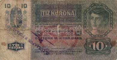 1915. 10K cirill betűs bélyegzéssel T:IV