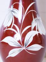 Lippelsdorf német porcelán váza, hibátlan, matricás, jelzett, m:27 cm / Porcelain vase