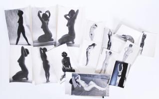 1960-1970 21db erotikus fotó /  Vintage erotic photos, 6x9-9x14cm