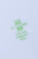 Zsolnay arany szélű hiányos étkészlet, jelzett, hibátlan, 2 db tál, 3 db mélytányér, 4 db lapostányé...