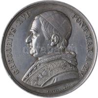 Olaszország / Pápai Állam 1843. "A Galloro Híd építése" Ag emlékérem. Szign.: Giuseppe Girometti (33.58g/43.1mm) T:2- Italy / Papal States 1843. Commemorative Ag medallion of the construction of the Galloro Bridge. "GREGORIVS XVI PONT MAX A XV / AEQVATO GALLORI IVGO PONTE CONSTRVCTO VIA COMPLANATA MDCCCXXXXIII" Sign.: G. GIROMETTI F. (33.58g/43.1mm) C:VF