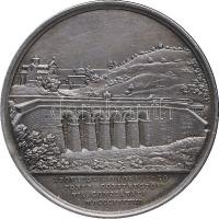 Olaszország / Pápai Állam 1843. "A Galloro Híd építése" Ag emlékérem. Szign.: Giuseppe Gir...