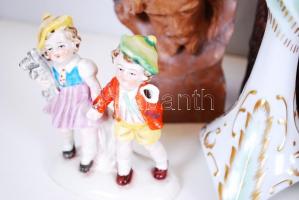 Nagy restaurátor tétel: Herendi, Holloházi, jelzett kerámiák, a legtöbbön apró lepattanások, repedés...