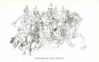 Hungarian cavalrymen, patrol, s: Garay