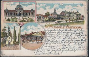 1899 Pöstyén, the shop of A. Bernas litho (EB)