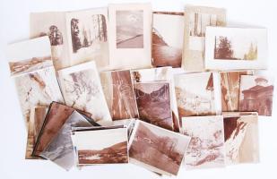 1914-1918 49db felvétel egy, az I. világháborúban szolgálatot teljesítő, tehetséges fotóstól: tájképek, épületfotók