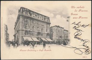 1899 Fiume Andrássy square, Café Grande