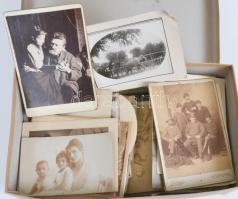 1880-1945 97db felvétel, többsége keményhátú, vegyes témákkal, vegyes minőségben, klf méretben /  Vintage photos