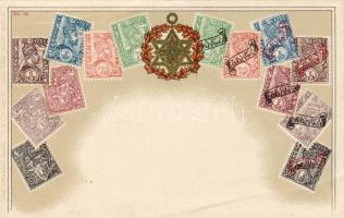 Palesztína bélyegei hosszúcímzéses litho