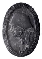 Osztrák-Magyar Monarchia ~1915. "FÉLRE A HALÁLLAL! ELŐRE ROHAMZÁSZLÓALJ!" cink sapkajelvény (35x24m) tű nélkül T:2- Austro-Hungarian Monarchy ~1915. "FÉLRE A HALÁLLAL! ELŐRE ROHAMZÁSZLÓALJ!" assault battalion's zinc cap badge (35x24mm) without pin C:VF