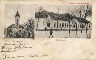 Dunavecse községháza, református templom (EK)